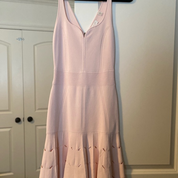 Ted Baker Pink Halter Fit and Flare Midi Dress - Picture 1 of 4